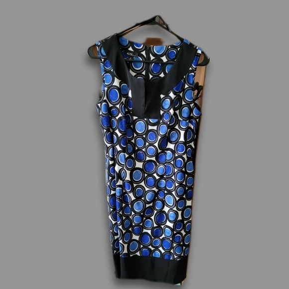 ALXY Shift V neck Knee Length Sleeveless Retro Dress Size 12 - Picture 12 of 12